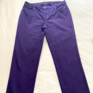 Chico's So Slimming Girlfriend Slim Ankle Purple Denim 2.5